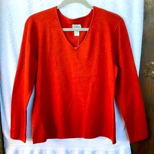 Chico’s Apparel Annie Pullover Colorado Red; NWT; M/8